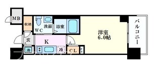 エステムプラザ心斎橋EASTⅣブランディアの物件間取画像